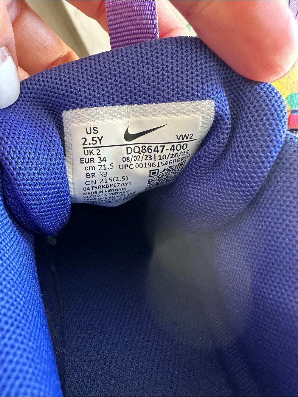 Nike LeBron Witness 7 Kaleidoscope Basketball Shoes Blue Multicolor Youth 2.5Y
